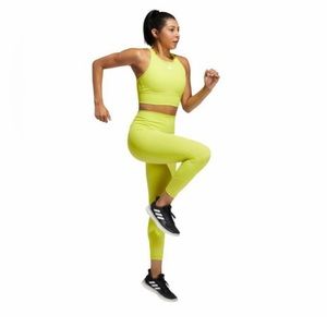 Adidas Women's 7/8 Length Training Tights 'Acid Yellow', size M